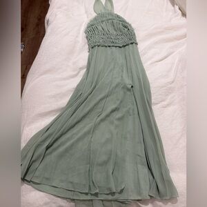 ASOS Elegant Mint/Sage Pastel Green Maxi Dress